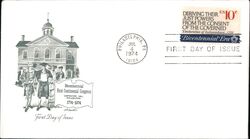 1974 10c First Continental Congress First Day Cover First Day Cover