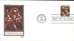 1989 25c Christmas First Day Cover First Day Cover