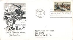 1964 5c Charles M. Russell First Day Cover First Day Cover