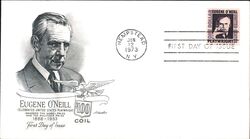 1973 $1 Eugene O'Neill First Day Cover First Day Cover