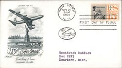 1959 15c Liberty For All Air Mail First Day Cover First Day Cover