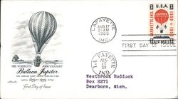 1959 7c Balloon Jupiter First Day Cover First Day Cover