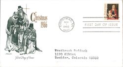 1966 5c Christmas First Day Cover First Day Cover