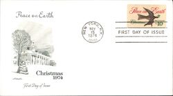 1974 10c Peace on Earth Christmas FDC First Day Cover