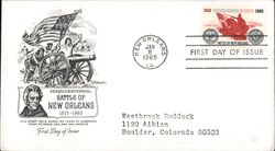 1965 5c Battle of New Orleans First Day Cover First Day Cover