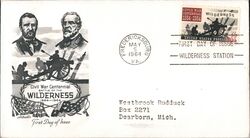 1964 5c The Wilderness Civil War Centennial FDC First Day Cover