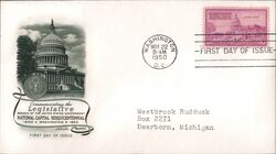 1950 3c Washington National Capital Sesquicentennial First Day Cover First Day Cover