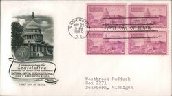 1950 3c Washington National Capital Sesquicentennial First Day Cover First Day Cover