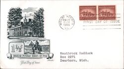 1956 1 1/2c Mount Vernon First Day Cover First Day Cover