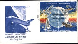 1981 18c Space Shuttle First Day Cover Block of Stamps First Day Cover First Day Cover First Day Cover