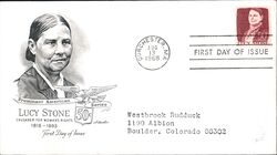 1968 50c Lucy Stone First Day Cover First Day Cover