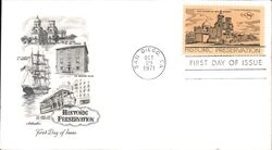 1971 8c Historic Preservation First Day Cover First Day Cover