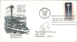 1962 4c Seattle World's Fair First Day Cover First Day Cover