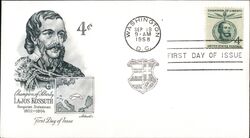 1958 4c Lajos Kossuth Champion of Liberty First Day Cover First Day Cover