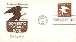 1981 18c Domestic Postage Rate First Day Cover First Day Cover