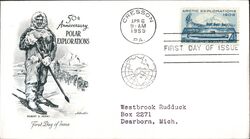 1959 4c Arctic Explorations First Day Cover First Day Cover