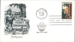 1958 4c Forest Conservation First Day Cover First Day Cover