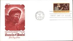 1982 20c Francis of Assisi First Day Cover First Day Cover