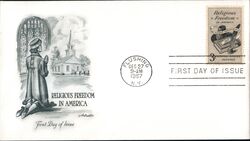 1957 3c Religious Freedom in America First Day Cover First Day Cover