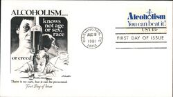 1981 18c Alcoholism First Day Cover First Day Cover