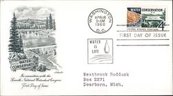 1960 4c Water Conservation First Day Cover First Day Cover