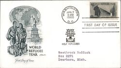 1960 4c World Refugee Year First Day Cover First Day Cover