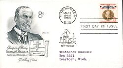 1960 8c Champion of Liberty Thomas G. Masaryk First Day Cover First Day Cover