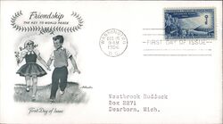 1956 3c Children's Stamp FDC First Day Cover