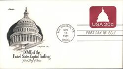 1981 20c US Capitol Dome First Day Cover First Day Cover