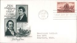 1954 3c Lewis and Clark Expedition First Day Cover First Day Cover