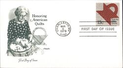 1978 13c American Quilts First Day Cover First Day Cover