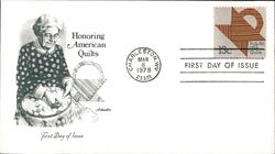 1978 13c American Quilts First Day Cover First Day Cover