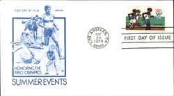 1980 15c Olympics Summer Events First Day Cover First Day Cover