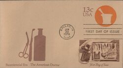 1976 13c The American Doctor FDC First Day Cover