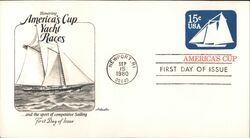 1980 15c America's Cup Yacht Races FDC First Day Cover