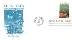 1980 15c Coral Reefs First Day Cover First Day Cover