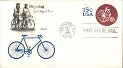 1980 15c Bicycling First Day Cover First Day Cover