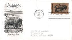 1970 6c Wildlife Series American Bison First Day Cover First Day Cover