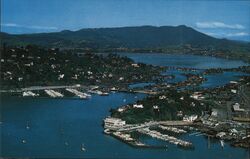 Aerial View of Southern Marin County, California Belvedere, CA Mike Roberts Postcard Postcard Postcard