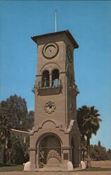 Beale Memorial Clock Tower, Bakersfield, California Postcard