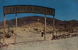 Calico Cemetery, Calico Ghost Town California Merle Porter Postcard Postcard Postcard