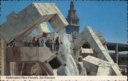 Lot of 200 Unused Vintage Postcards: Embarcadero Plaza Fountain Postcard