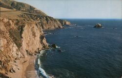 California Coast Line from Monterey to San Luis Obispo Postcard