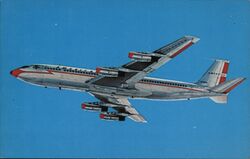 American Airlines Boeing 720B Astrojet Postcard