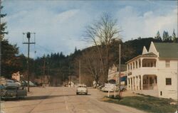 Felton, California - Street Scene Postcard