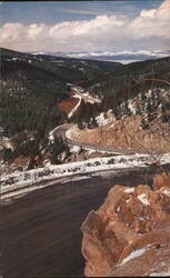 Harding Way, US 10, approaching Butte, Montana Postcard