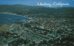 Aerial View of Presidio and Monterey Bay Postcard