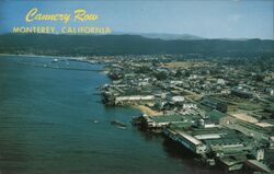 Aerial View of Cannery Row, Monterey Bay Postcard