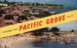 Greetings from Pacific Grove, Calif. California Postcard Postcard Postcard