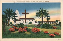 Junipero Serra Museum, Old Town, San Diego, California Postcard